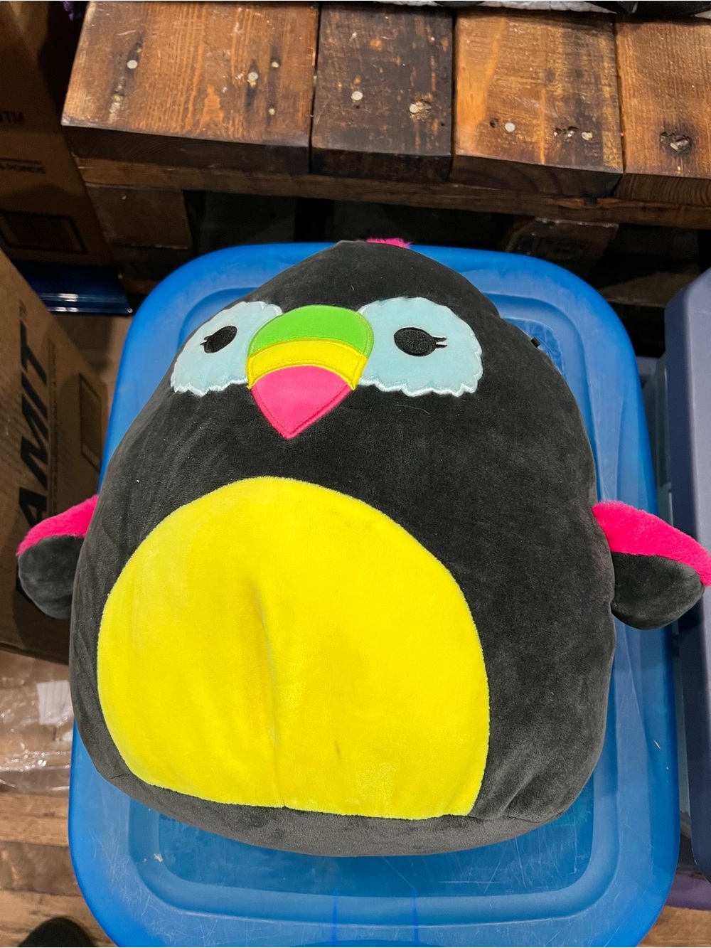 Squishmallows Black Yellow Pink Green Plush Penguin